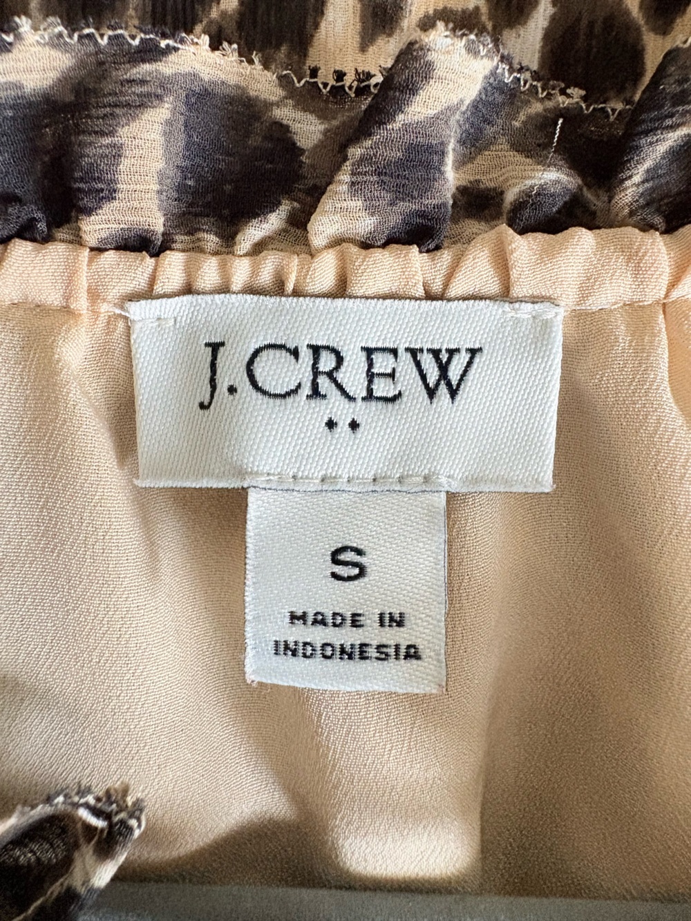 J. Crew Leopard-Print Sleeveless Ruffle-Neck Camisole - Picture 5 of 6
